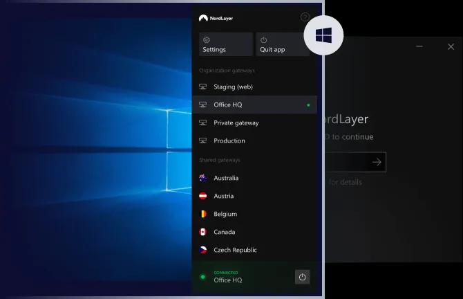 NordLayer for Windows PC