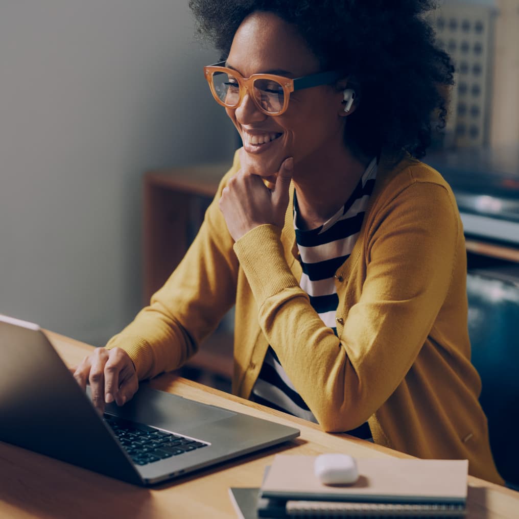 Woman works securely with Remote Access VPN