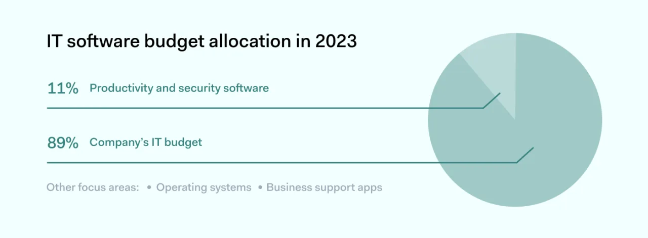 IT software budget allocation for 2023