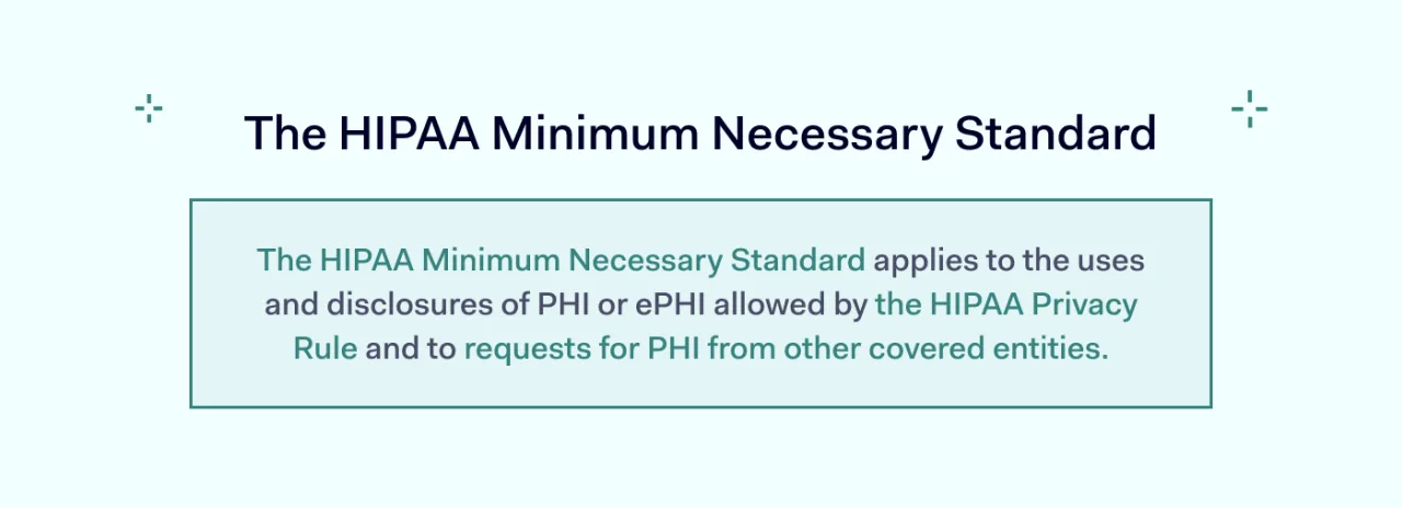 HIPAA minimum necessary standard